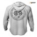 GASP L/S Thermal Hoodie - Grey Melange, (Vain M-koko)