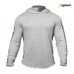 GASP No Compromise Hood - Grey Melange, (Vain 3XL-koko)