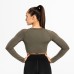 BB Bowery Cropped LS - Wash Green