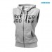 BB Athletic s/l hood - Gery Melange, (Vain M-koko)