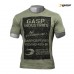 GASP Broad Street Print Tee - Wash Green, (Vain XXXL-koko)