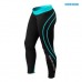 BB Athlete Tights - Black/Aqua, (Vain M-koko)