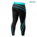 BB Athlete Tights - Black/Aqua, (Vain M-koko)