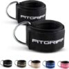 Fitgriff® foot straps (heavily padded) – for fitness training at the cable pull – ankle straps for men and women.