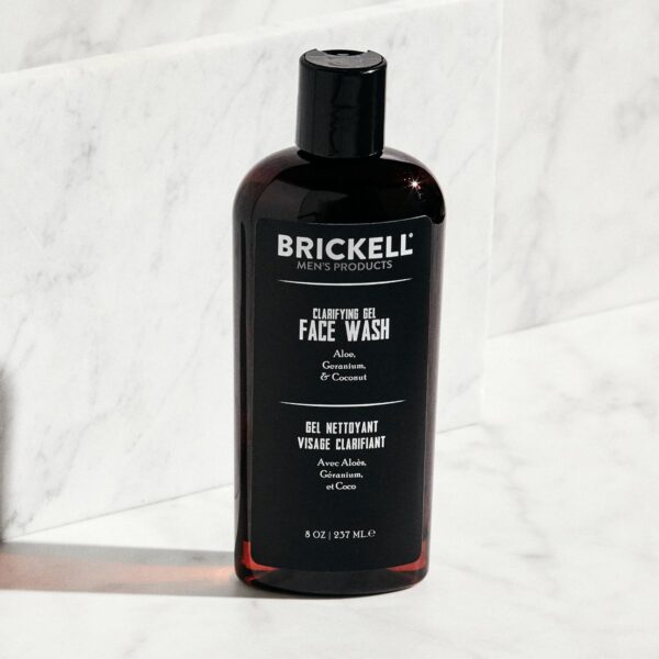 Brickell Men's Daily Advanced Face Care Routine I - Set of Face Cleansing, Moisturising Cream & Face Scrub - Natural & Organic Men's Face Care - Fragranced