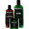 Brickell Men's Products Daily Advanced Face Care Routine II, Activated Carbon Face Cleanser, Face Scrub, Face Cream Lotion, Natural and Organic, Unscented