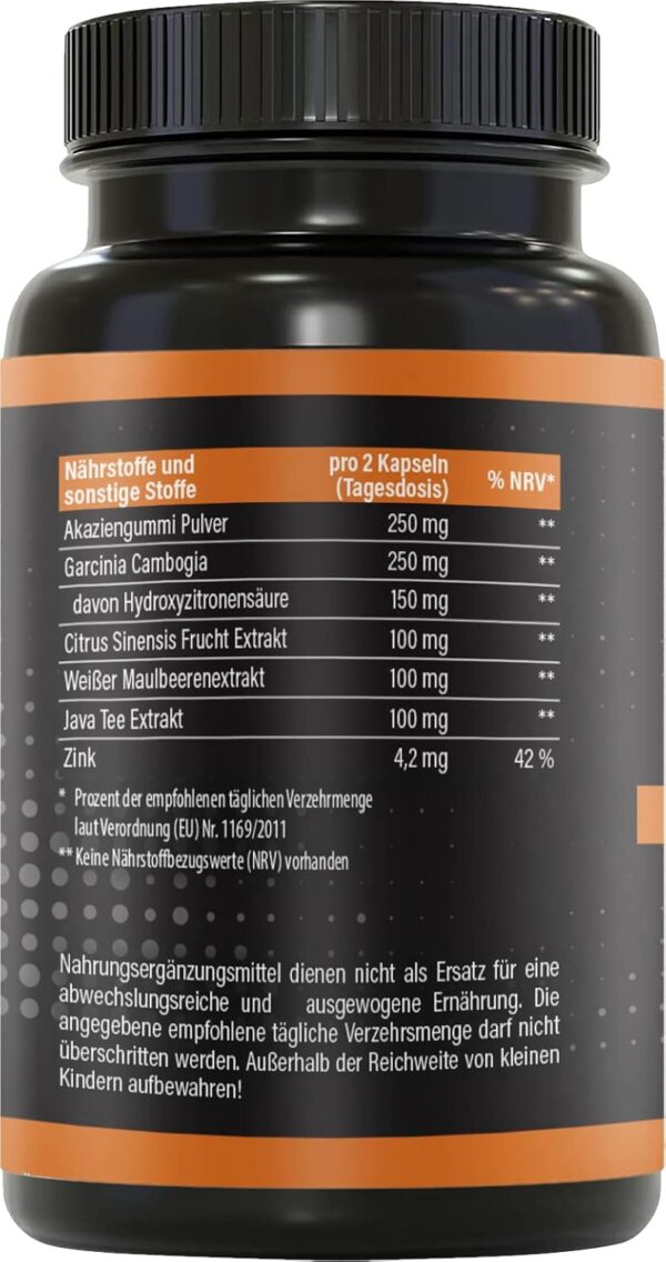 BRNR Quick BRNR Fast Formula 6-in-1 with Garcinia Cambogia, Metabolism Formula with Zinc, 120 Capsules