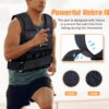 5BILLION FITNESS Monstervest Weighted Vest of 1 kg - 20 kg Weight Reflective Vests for Weight Training Strength Training Removable Exercise Adjustable Nylon Strap with Velcro Fastening Black