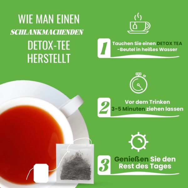 Detox Tea for Weight Loss, 28 Day Herbal Tea for Weight Loss - Unique Blend of Lotus Leaf, Cassia Seeds, Moringa Seeds, Mulberry Leaf & Green Tea - Healthy Weight, Digestion & Detox