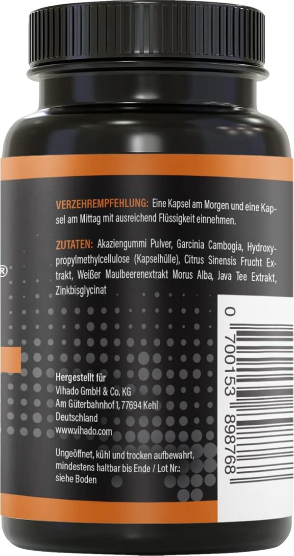 BRNR Quick BRNR Fast Formula 6-in-1 with Garcinia Cambogia, Metabolism Formula with Zinc, 120 Capsules