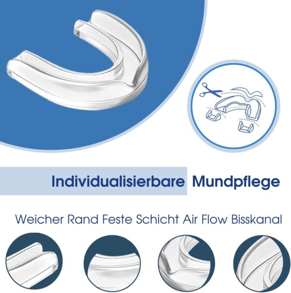 Night Grinding Splint, Teeth Splint, Grinding, Pack of 4, Bite Splint for the Night, Snoring Splint, Teeth Splint, Prevent Bruxism