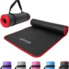 Ativafit Phthalate-Free Yoga Mat, Non-Slip and Joint-Friendly Sports Mat for Yoga /Pilates, Sports Fitness Mat, Gym Mat with Carry Strap, Pilates Mat, 183 x 61 x 1 cm, Training Mat