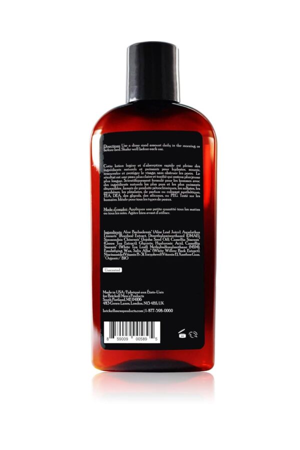 Brickell Men's Daily Essential Face Moisturiser - Natural & Organic Moisturising Cream - Men's Face Cream - With Hyaluronic Acid, Green Tea Extract & Jojoba Oil - 118 ml - Fragranced