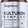 Culture Complex with 60 Billion CFU - 20 Bacterial Strains and Organic Inulin - 120 Vegan Capsules - Bacterial Cultures with Bifidobacterium, Lactobacillus Gasseri & Reuteri - 2 Months Supply