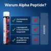 PharmaVital Alpha Peptide Collagen Drinking Ampoules (Pack of 50) - 10,000mg Collagen Hydrolyzate Sologel (R), Vitamin C Selenium Rose Hip, Premium, with Bioactive Peptides for Bone, Joints, Skin