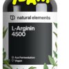 L-Arginine - 365 vegan capsules - 4500 mg vegetable L-Arginine HCL per daily dose (= 3750 mg pure L-Arginin) - laboratory-tested, high dosage, vegan and made in Germany.