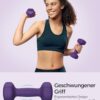 SONGMICS Dumbbells Set of 2 Dumbbells Hexagon Neoprene Coating Strength Training Workout Fitness Training Home