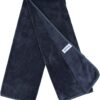 MAYOUTH Microfibre Towel Set for Sauna Fitness Sports Quick-Drying Microfibre Unisex Sports Towel Black + Blue + Grey 40 cm x 80 cm