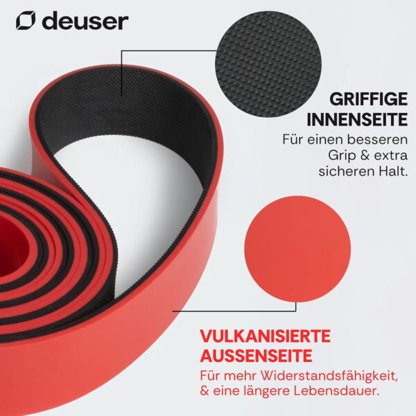 Deuser Band Original Resistance Band Gymnastics Band Made of Natural Rubber, Vegan, Non-Slip, Made in Germany Fitness Bands for Strength Training, Fitness, Yoga