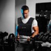 5BILLION FITNESS Monstervest Weighted Vest of 1 kg - 20 kg Weight Reflective Vests for Weight Training Strength Training Removable Exercise Adjustable Nylon Strap with Velcro Fastening Black