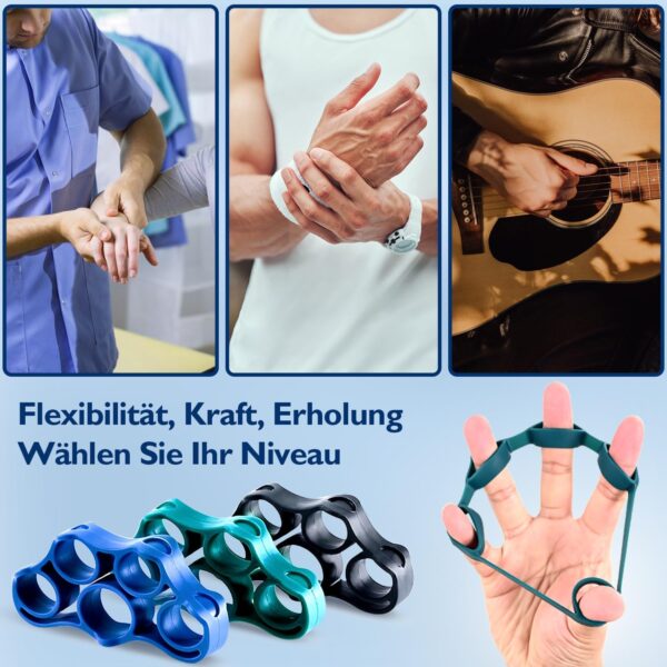 FitBeast Grip Strength Trainer, Finger Trainer, Forearm Strengthener, 9-Piece Set, Targeted Strength Hand Muscle Trainer, Relief & Recovery