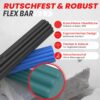 FUNFLEX Flexible Resistance Bar, Set of 3, 3 Resistance Tennis Elbow Bar, Grip Strength Training, Fitness Resistance Bar, Forearm & Wrist Strength Training