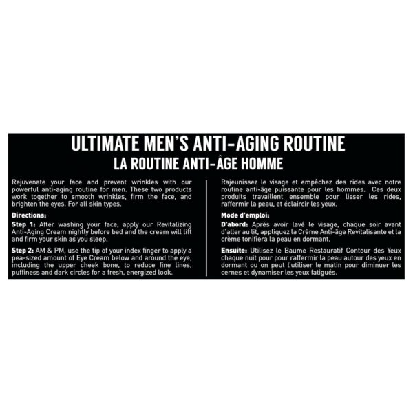 Brickell Men's Ultimate Anti Ageing Routine - Night Cream & Eye Cream Against Wrinkles and Dark Circles - Anti-Wrinkle Cream Against Bags & Swollen Eyes - Natural & Organic - Unscented