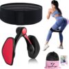 Thigh Trainer 28-38 lb Pelvic Floor Trainer Women's for Women Leg Press, Multifunctional Arm and Leg Trainer Trimmer, Buttock Trainer with Resistance Bands Fitness Band Booty Sport