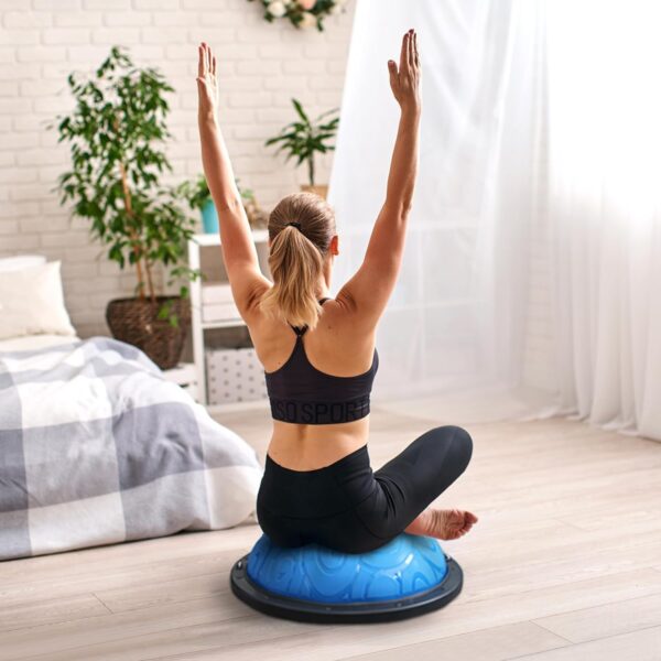 Ativafit Yoga, Gymnastics, and Balance Trainer Ball with Expander & Pump, for Strength Training Balance Training