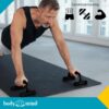 Body & Mind® Push-up Push-Up Handles; Compact Training Grips Fitness Rack for Full Body Training & Effective Push Ups; Strength Training
