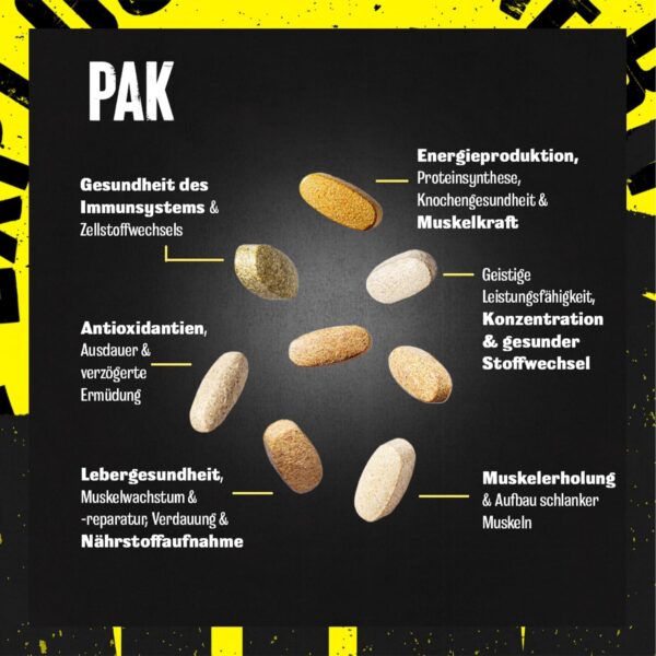 ANIMAL Pak Ultimate Foundation - 12-in-1 Multivitamin Complex with Vitamins, Minerals & Amino Acids - with Vitamin D3 K2 & Magnesium - 44 Packs of 8 Tablets
