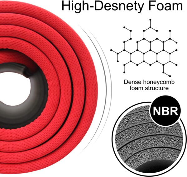 Ativafit Phthalate-Free Yoga Mat, Non-Slip and Joint-Friendly Sports Mat for Yoga /Pilates, Sports Fitness Mat, Gym Mat with Carry Strap, Pilates Mat, 183 x 61 x 1 cm, Training Mat