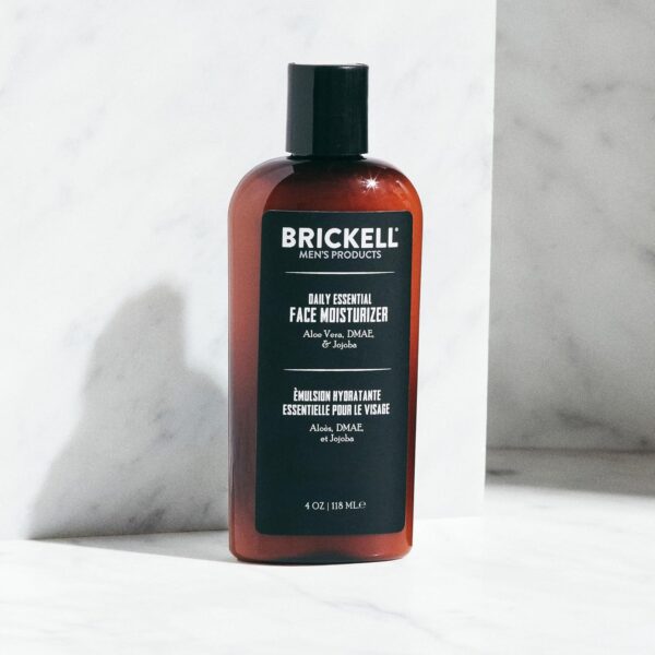 Brickell Men's Products Daily Advanced Face Care Routine II, Activated Carbon Face Cleanser, Face Scrub, Face Cream Lotion, Natural and Organic, Unscented