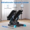 MERACH Mini Stepper für Zuhause, Swing Stepper mit 150 kg Belastung und Widerstandsbändern, Twist Stepper für effektives Bein/Arm/Butt Training, Fitnessgerät für Home Office