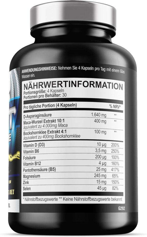 Test Xtreme: Testosterone Booster – Muscle Growth & Strength (120 Tablets)