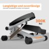 Niceday Mini Stepper for Home | Up-Down Swing Stepper with Power Ropes | Stepper Home Trainer with LCD Display | 2 in 1 Training Device up to 100 kg | Leg / Arm Trainer, Home Fitness Exercise