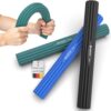 FUNFLEX Flexible Resistance Bar, Set of 3, 3 Resistance Tennis Elbow Bar, Grip Strength Training, Fitness Resistance Bar, Forearm & Wrist Strength Training