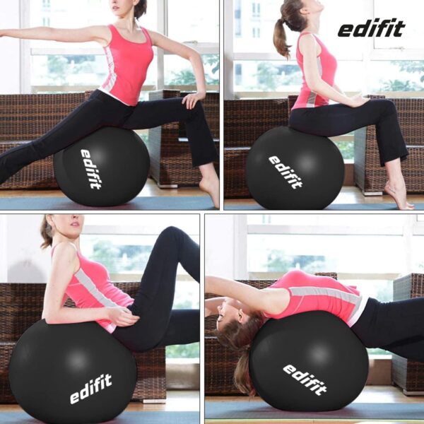EDIFIT, Gymnastics Ball, 55, 65 and 75, Pezziball, Including Inflator, Pilates Ball, Sitting Ball, Pilates, Yoga Ball, Gymnastics