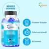 Vihado Blue Men's Gummies - Extra Strong Instant Formula High Dose - with L-Arginine, L-Glutathione, L-Glutamine, 60 Gummies