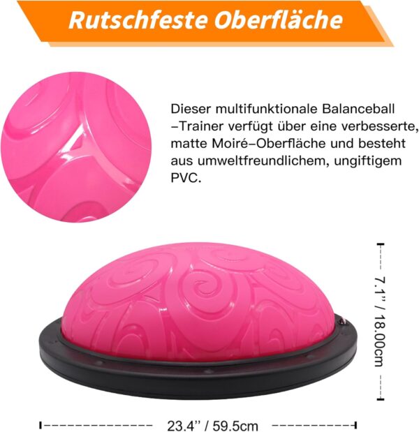 Ativafit Yoga, Gymnastics, and Balance Trainer Ball with Expander & Pump, for Strength Training Balance Training