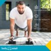 Body & Mind® Push-up Push-Up Handles; Compact Training Grips Fitness Rack for Full Body Training & Effective Push Ups; Strength Training