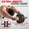 FUNFLEX Abdominal Roller, Abdominal Trainer Set - Upper Body Training Pack - Home Gym Equipment - Home Fitness Equipment for Men & Women - Full Body Workout - Effective Abdominal Muscle Training Home