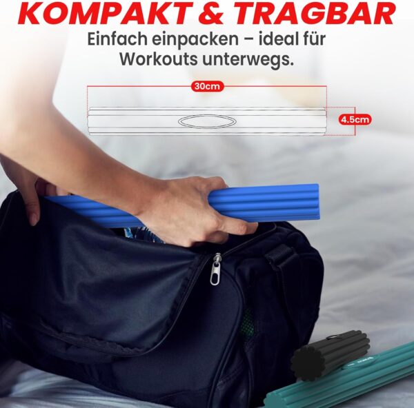 FUNFLEX Flexible Resistance Bar, Set of 3, 3 Resistance Tennis Elbow Bar, Grip Strength Training, Fitness Resistance Bar, Forearm & Wrist Strength Training