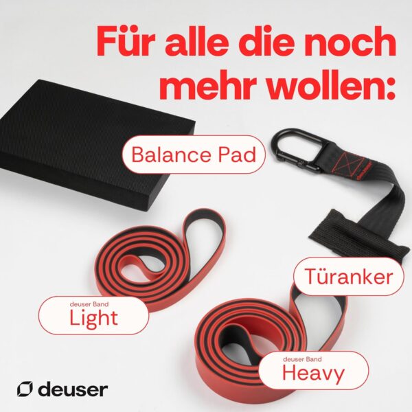 Deuser Band Original Resistance Band Gymnastics Band Made of Natural Rubber, Vegan, Non-Slip, Made in Germany Fitness Bands for Strength Training, Fitness, Yoga