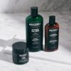 Brickell Men's Products Daily Advanced Face Care Routine II, Activated Carbon Face Cleanser, Face Scrub, Face Cream Lotion, Natural and Organic, Unscented