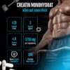 Creatine Ultra Caps - 420 Capsules with 1250 mg of Pure Creatine Monohydrate - Premium: Ultra Fine + Mesh Factor of 200 - High Dose