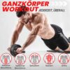 FUNFLEX Abdominal Roller, Abdominal Trainer Set - Upper Body Training Pack - Home Gym Equipment - Home Fitness Equipment for Men & Women - Full Body Workout - Effective Abdominal Muscle Training Home