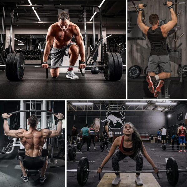 91C4gUJbX0L._AC_SL1500_.jpg RDX Lifting Straps Strength Training Lifting Straps, 60 cm Long Professional Gym Bodybuilding Deadlift Weight Lifting Accessories, 5 mm Padded Wrist Protection Handle, Fitness Powerlifting Deadlift