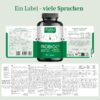 Probioc Kulturen Complex – 25 Bacteria Strains + Inulin – 300 Billion CFU/g – 180 High Dose & Enteric Juice-Resistant Capsules – with Lactobacillus & Bifidobacteria Raibu