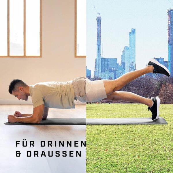 91RVvJQwNfL._AC_SL1500_.jpg KG Physio non-slip yoga mat with shoulder strap - gymnastics mat for yoga, home training, HiiT and Pilates - fitness mat, sports mat, yoga mat non-slip, 183cm x 60cm x 8mm